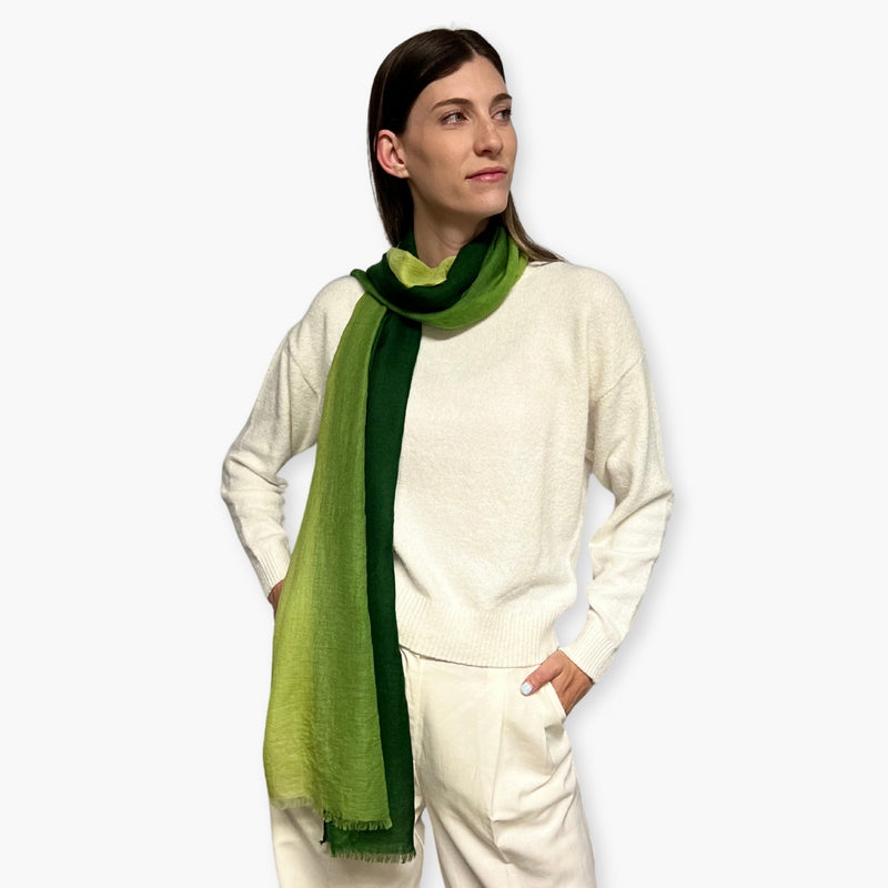 Humble Hilo Handloomed Cashmere Scarf Ombre