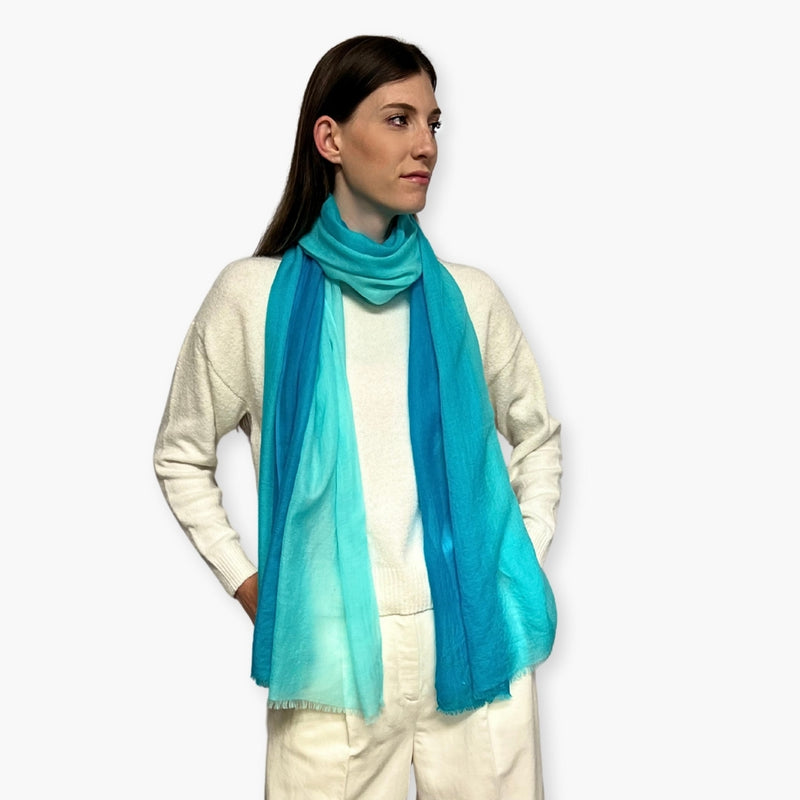 Humble Hilo Handloomed Cashmere Scarf Ombre