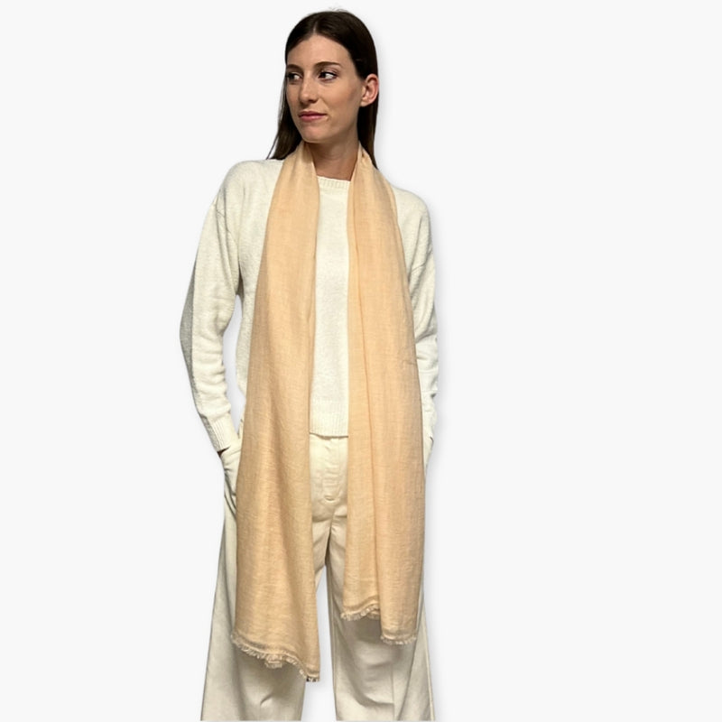 Humble Hilo Handloomed Cashmere Scarf Sheer