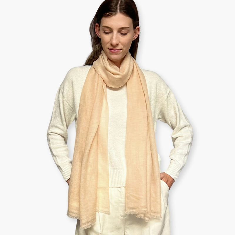 Humble Hilo Handloomed Cashmere Scarf Sheer