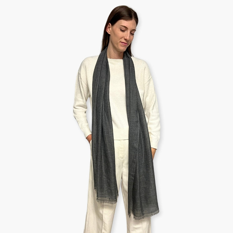 Humble Hilo Handloomed Cashmere Scarf Sheer