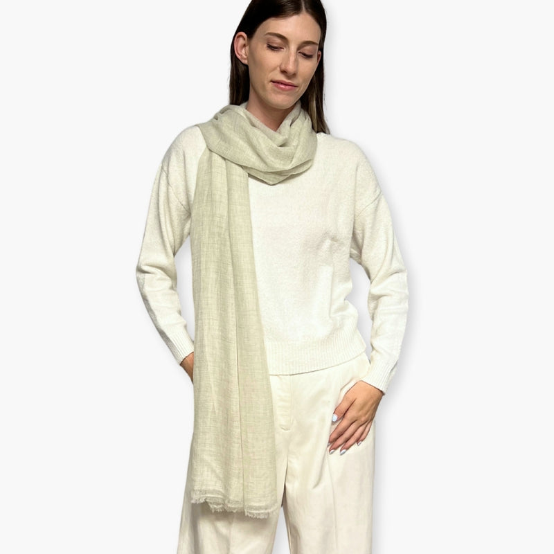 Humble Hilo Handloomed Cashmere Scarf Sheer