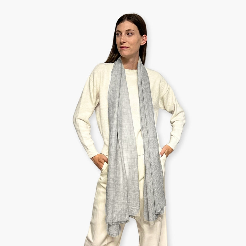 Humble Hilo Handloomed Cashmere Scarf Sheer