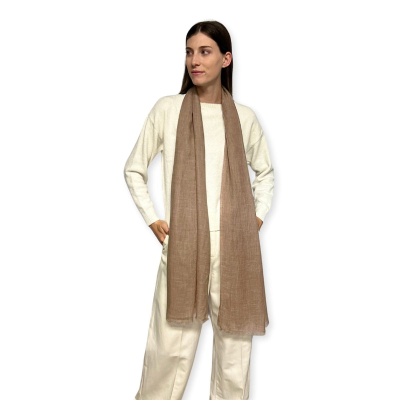 Humble Hilo Handloomed Cashmere Scarf Sheer