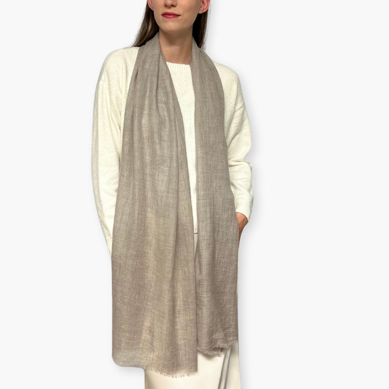 Humble Hilo Handloomed Cashmere Scarf Sheer