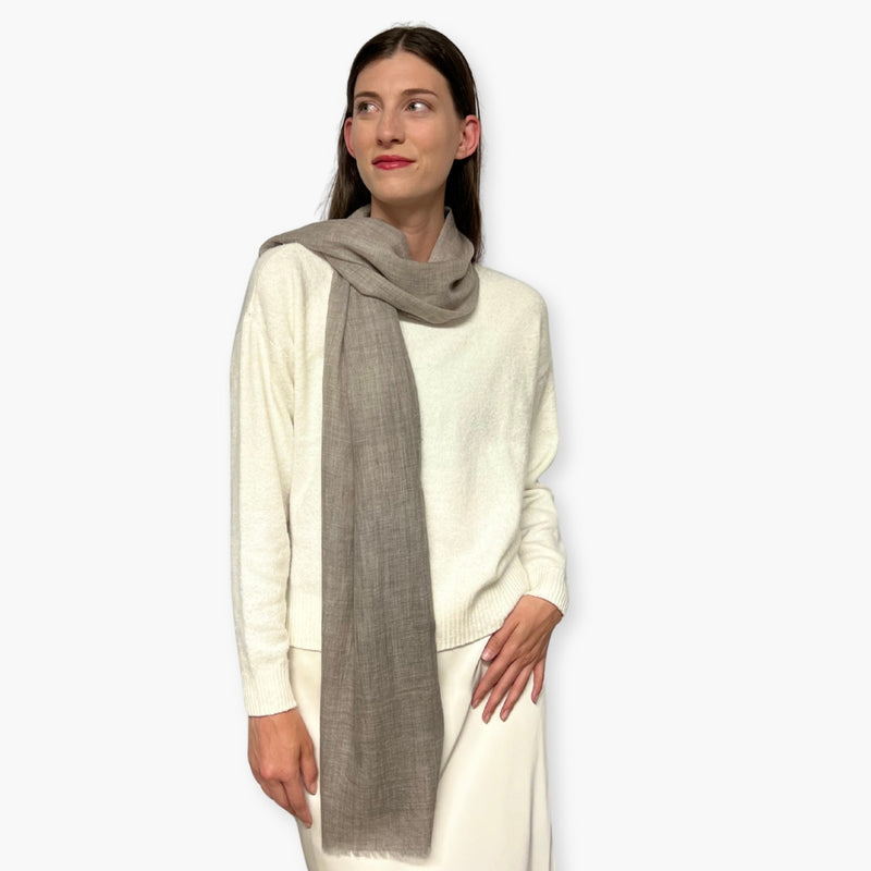 Humble Hilo Handloomed Cashmere Scarf Sheer