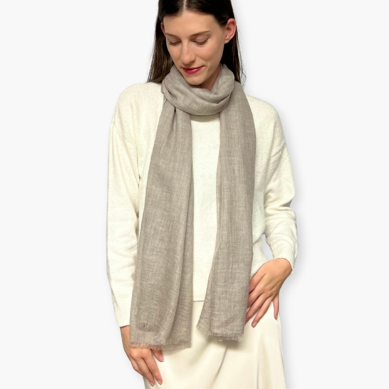 Humble Hilo Handloomed Cashmere Scarf Sheer