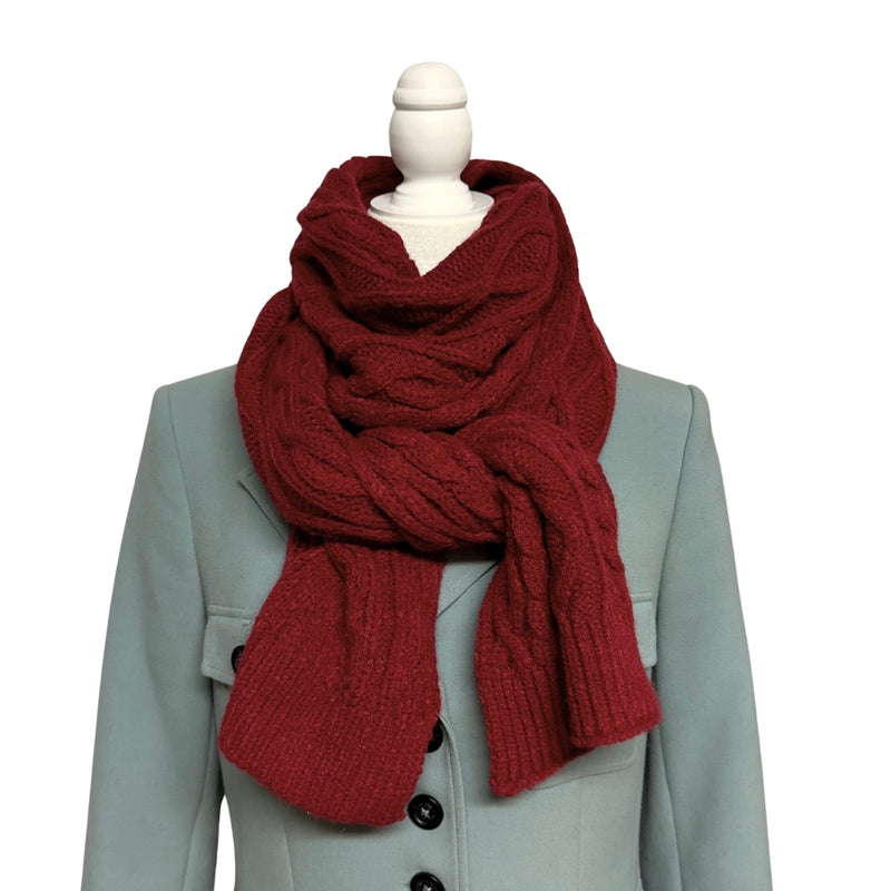 Humble Hilo Knitted Scarf, Cable Knit