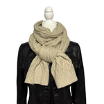 Humble Hilo Knitted Scarf, Cable Knit