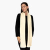 Humble Hilo Knitted Soft Scarf, Fine Knitted with White Trim