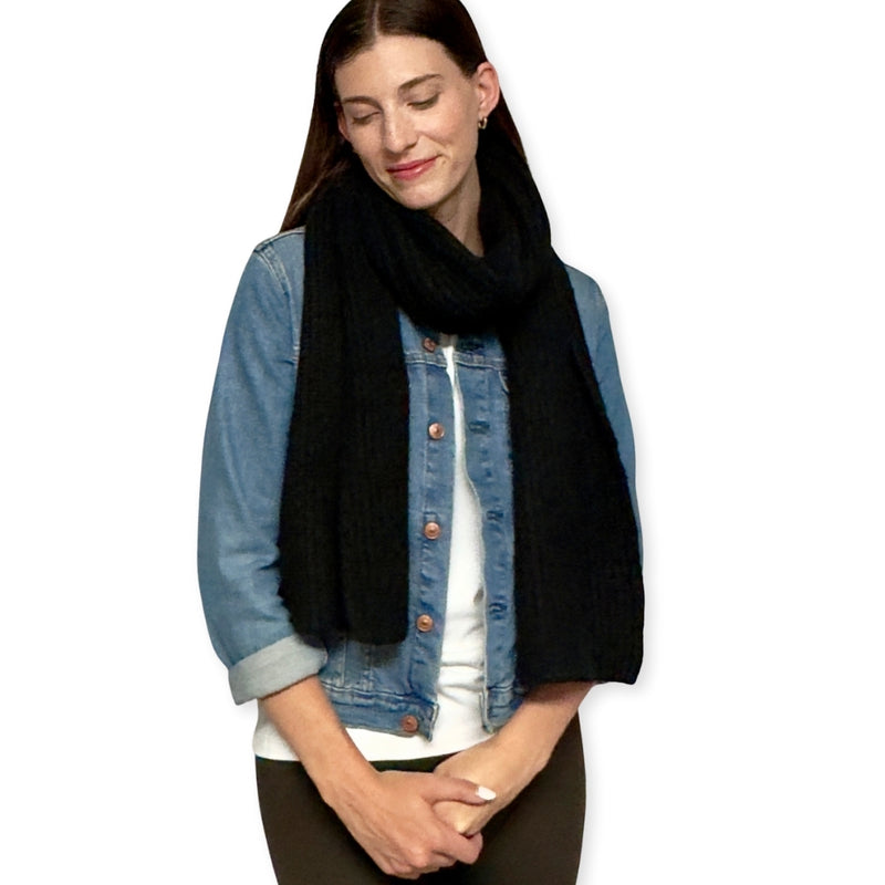 Humble Hilo Knitted Scarf, Fine Knitted Scarf