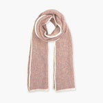 Humble Hilo Knitted Soft Scarf, Fine Knitted with White Trim