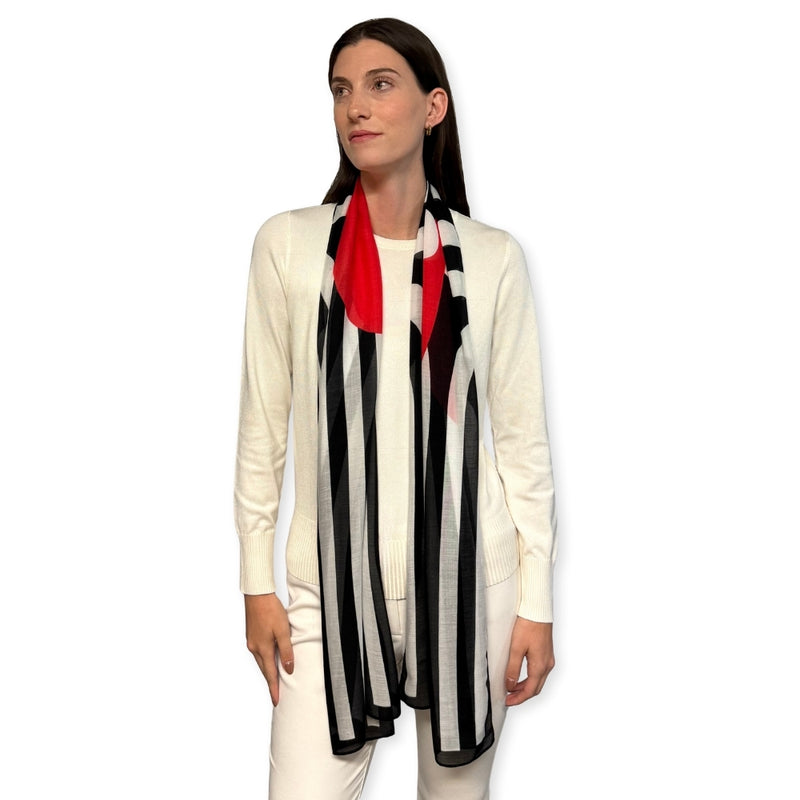 Humble Hilo Soft Sustainable Art Scarf, Abstract Eye