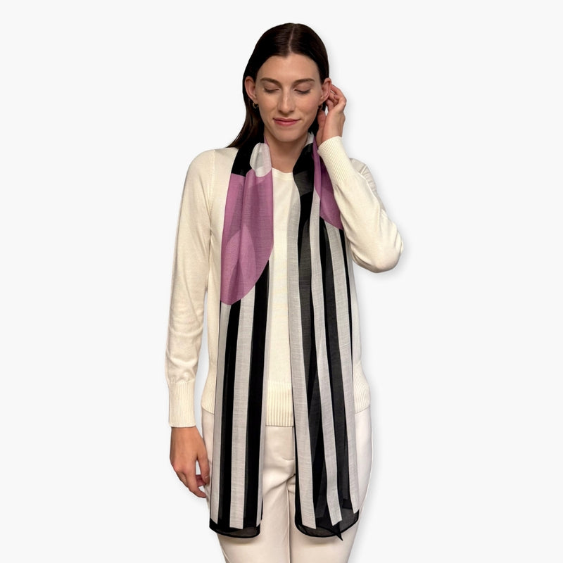 Humble Hilo Soft Sustainable Art Scarf, Abstract Eye