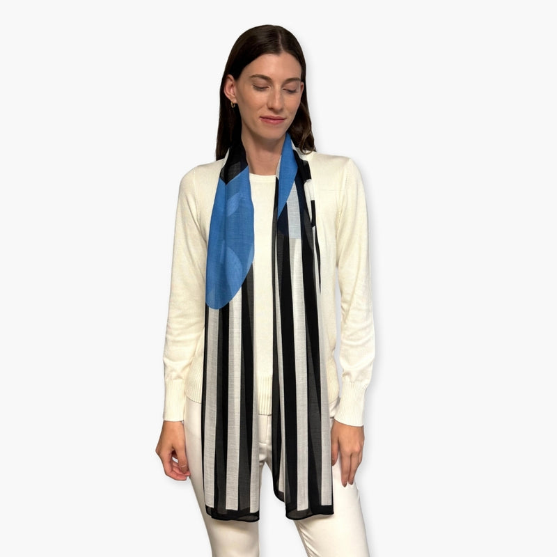 Humble Hilo Soft Sustainable Art Scarf, Abstract Eye