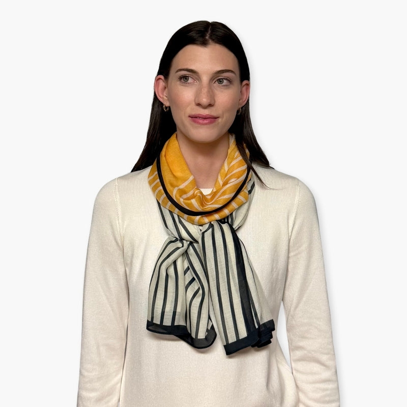 Humble Hilo Soft Sustainable Art Scarf, Geometric