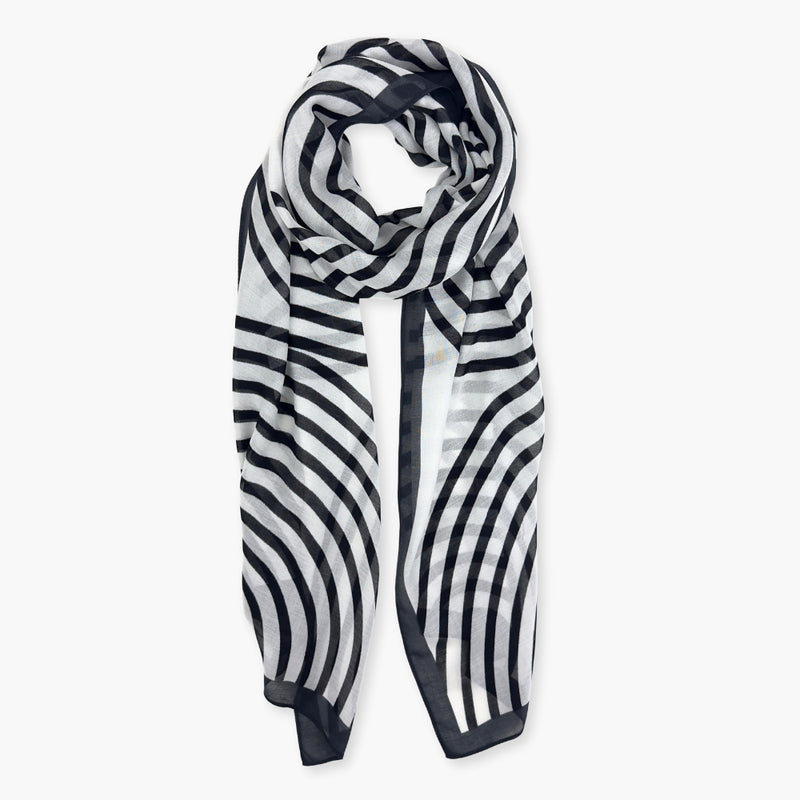 Humble Hilo Soft Sustainable Art Scarf, Geometric