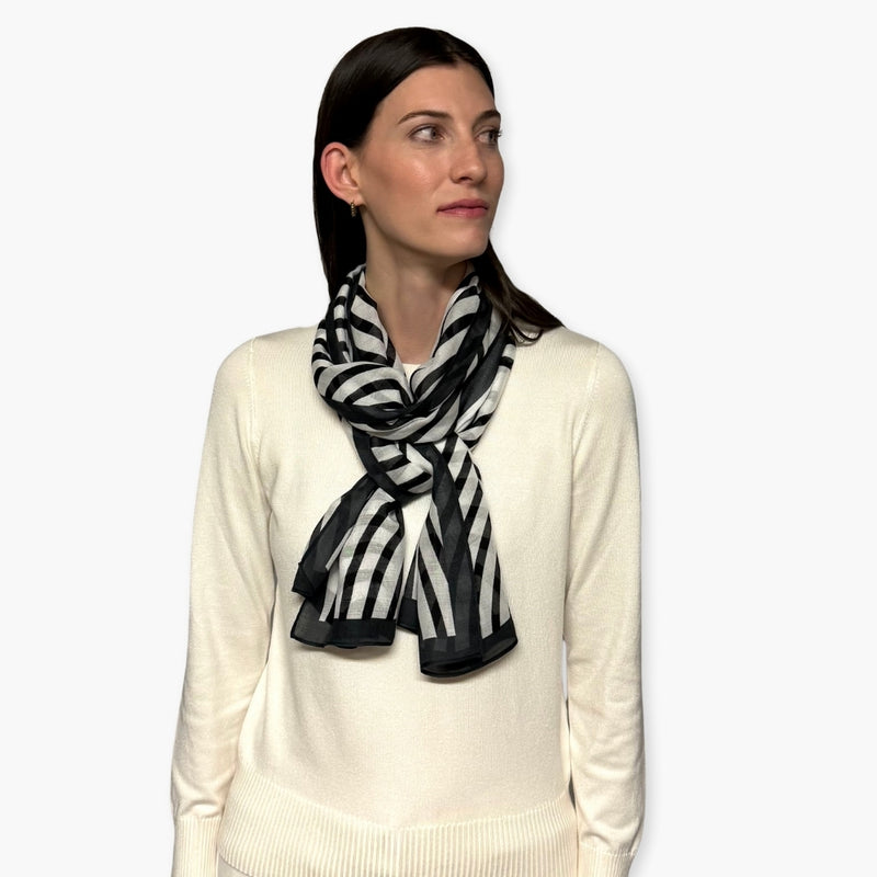 Humble Hilo Soft Sustainable Art Scarf, Geometric