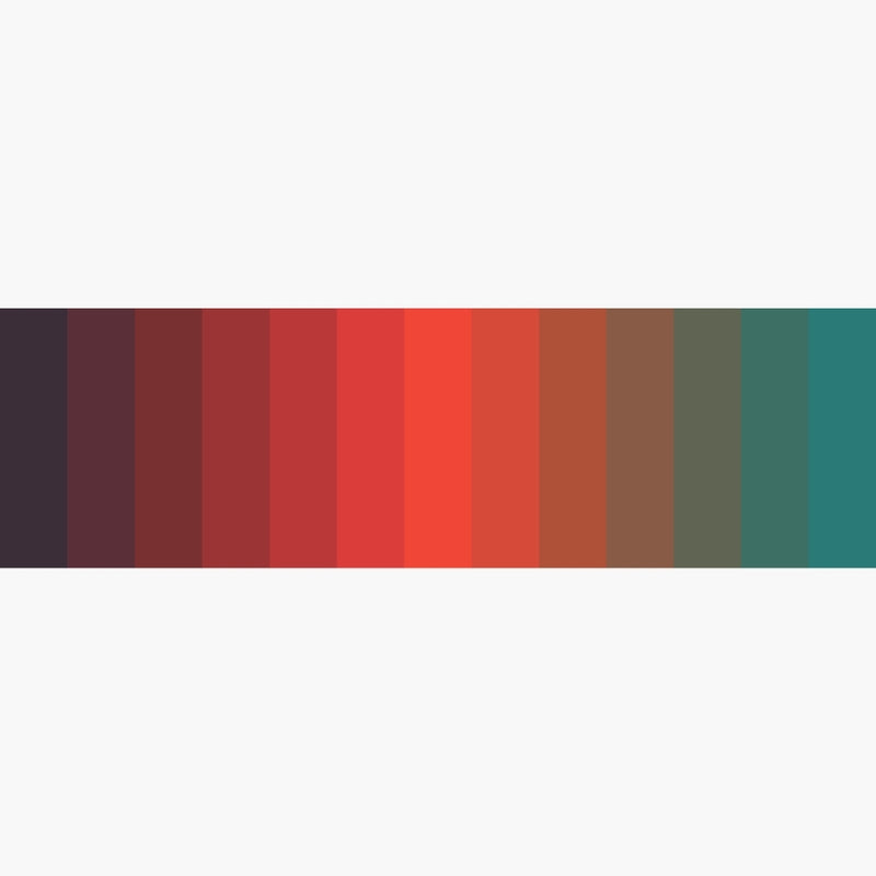 Humble Hilo Soft Sustainable Art Scarf, Retro Palette