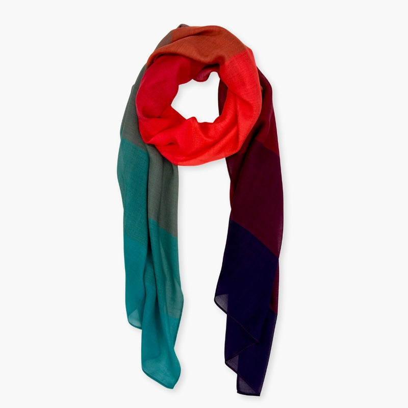 Humble Hilo Soft Sustainable Art Scarf, Retro Palette