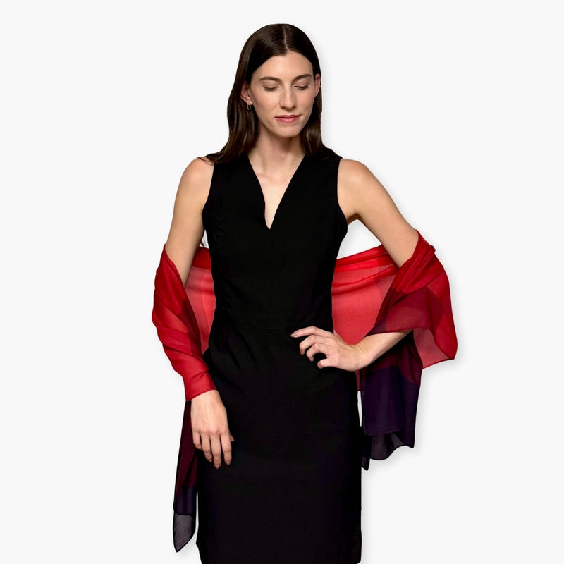 Humble Hilo Soft Sustainable Art Scarf, Retro Palette