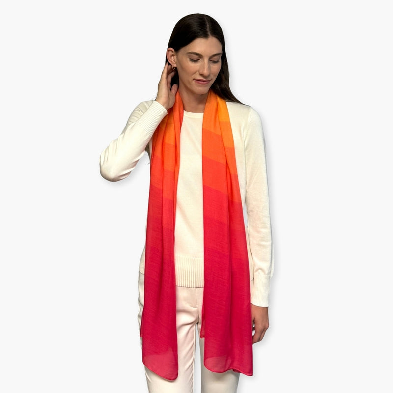 Humble Hilo Soft Sustainable Art Scarf, Retro Palette