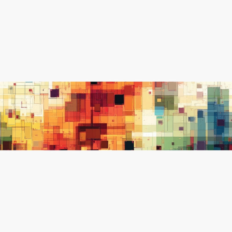 Humble Hilo Soft Sustainable Art Scarf, Geometric Abstract