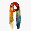 Humble Hilo Soft Sustainable Art Scarf, Geometric Abstract