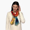 Humble Hilo Soft Sustainable Art Scarf, Geometric Abstract