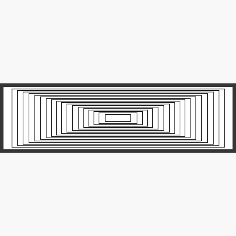 Humble Hilo Soft Sustainable Art Scarf, Optical Art