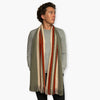 Humble Hilo Lambs Wool Scarf, Long Woven Stripes