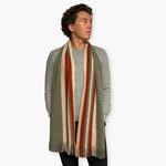 Humble Hilo Lambs Wool Scarf, Long Woven Stripes