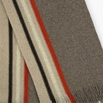 Humble Hilo Lambs Wool Scarf, Long Woven Stripes