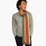 Humble Hilo Lambs Wool Scarf, Long Woven Stripes