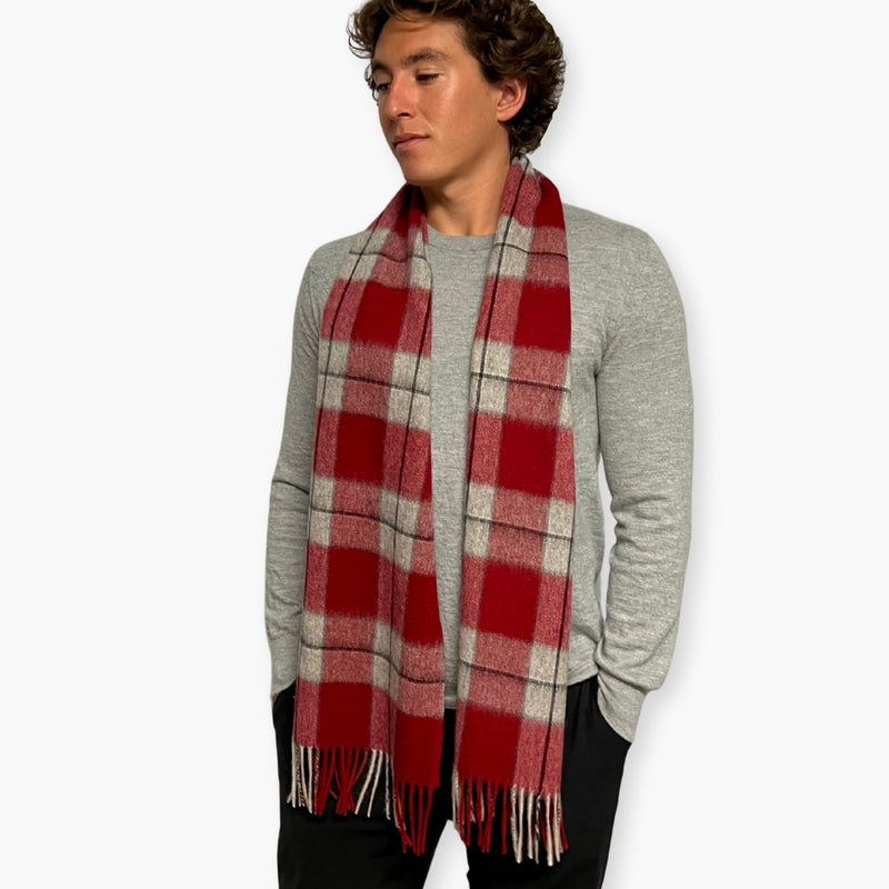 Humble Hilo Wool Scarf, Heritage Plaid