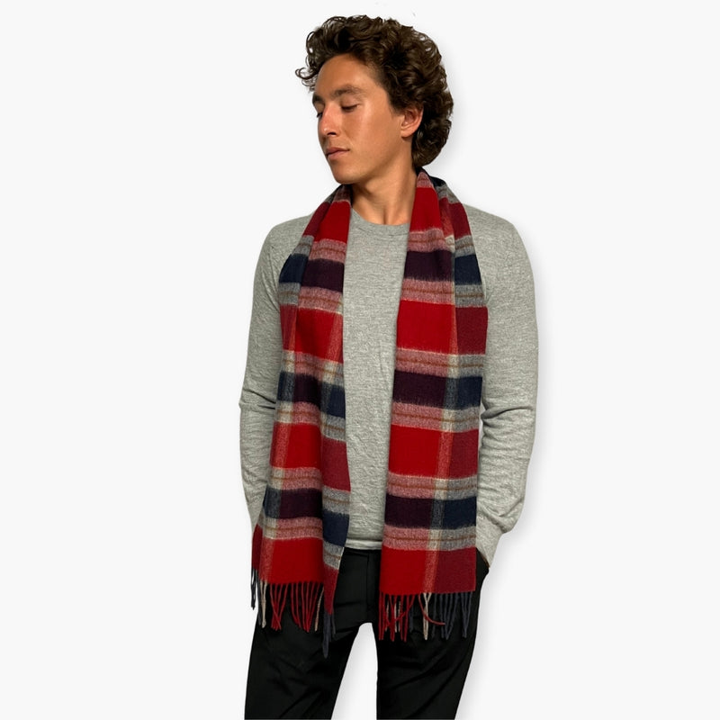 Humble Hilo Wool Scarf, Heritage Plaid