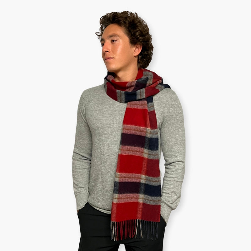 Humble Hilo Wool Scarf, Heritage Plaid