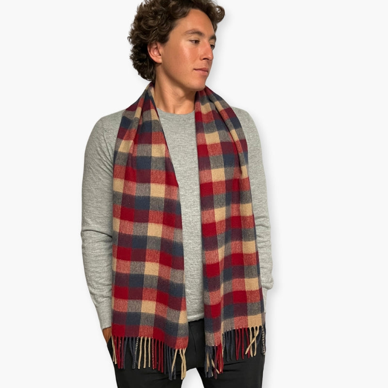 Humble Hilo Wool Scarf, Heritage Plaid