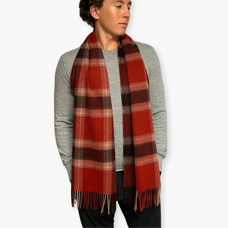 Humble Hilo Wool Scarf, Heritage Plaid
