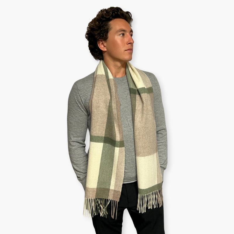 Humble Hilo Wool Scarf, Heritage Plaid