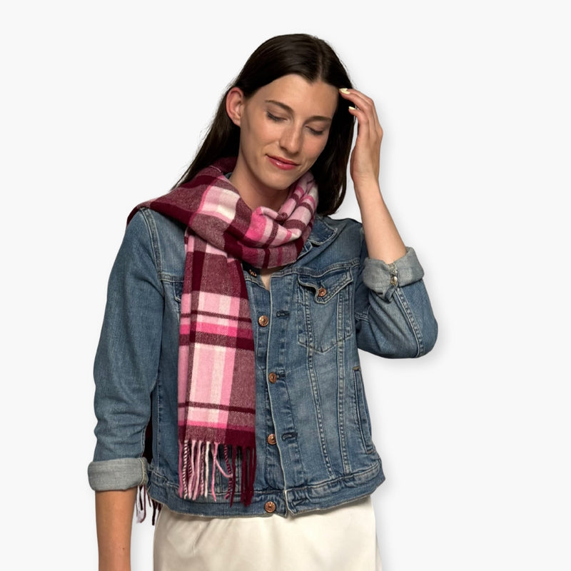 Humble Hilo Wool Scarf, Heritage Plaid