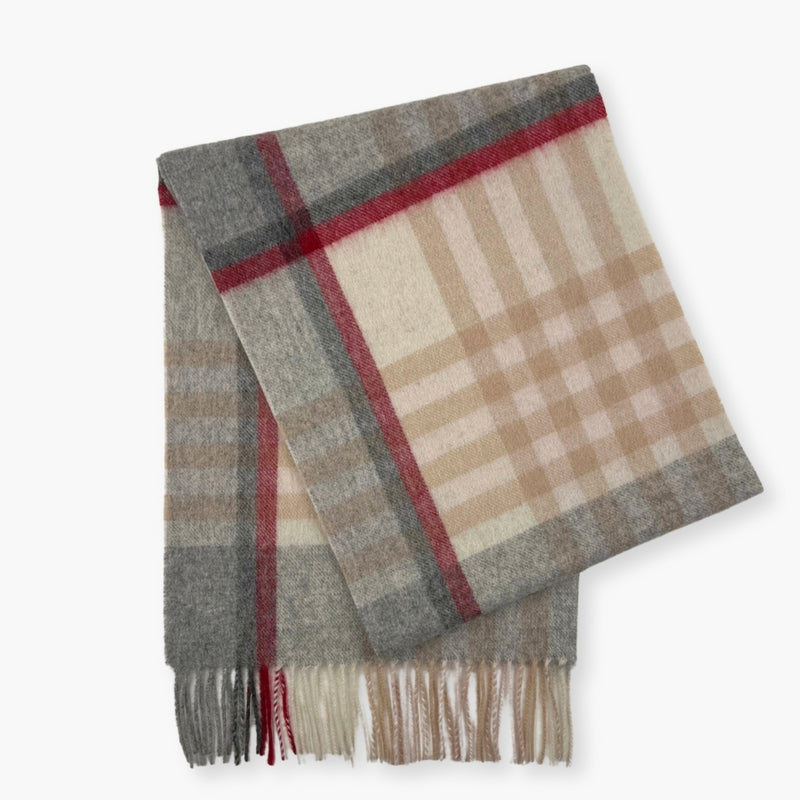 Humble Hilo Wool Scarf, Heritage Plaid