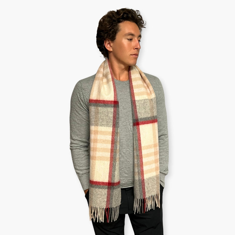 Humble Hilo Wool Scarf, Heritage Plaid