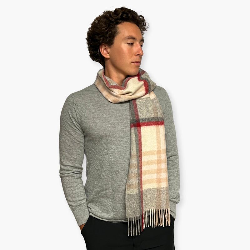 Humble Hilo Wool Scarf, Heritage Plaid