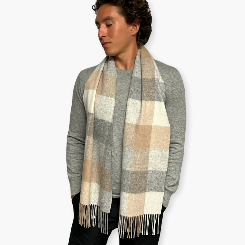 Humble Hilo Wool Scarf, Heritage Plaid