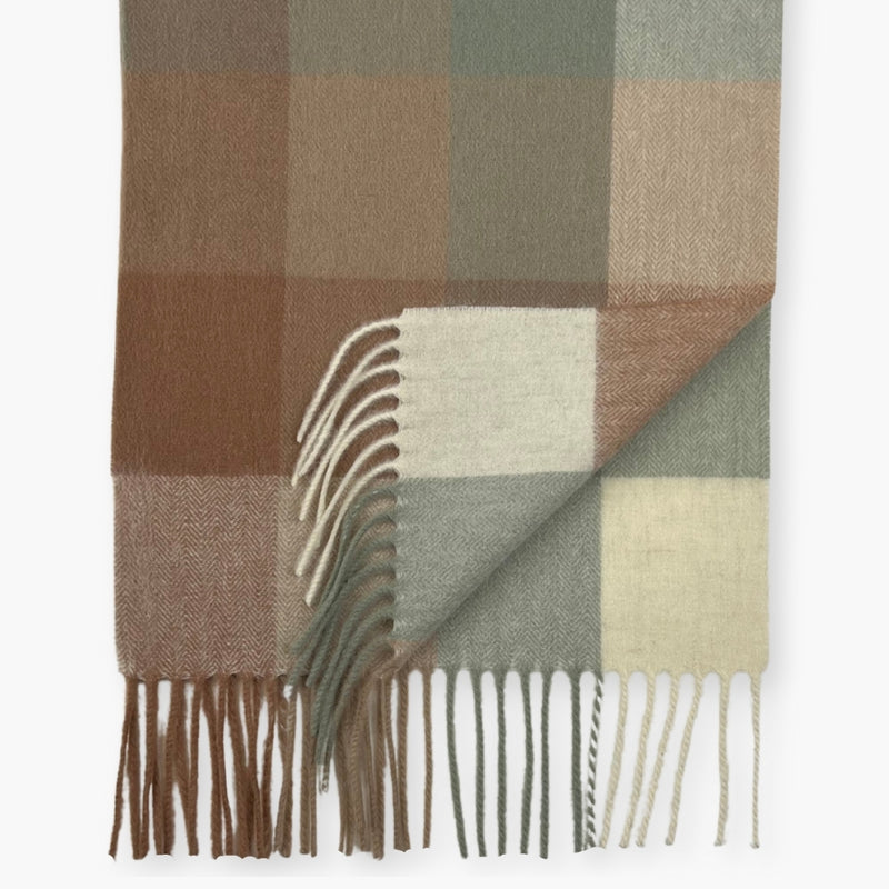 Humble Hilo Wool Scarf, Heritage Plaid