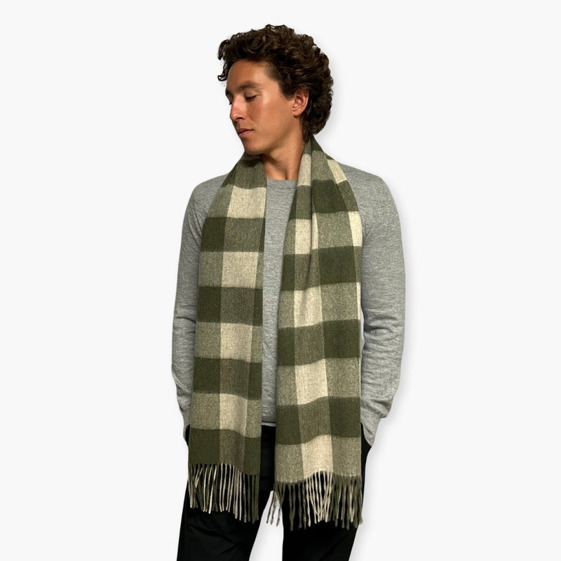 Humble Hilo Wool Scarf, Heritage Plaid