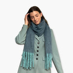 Humble Hilo Woven Chunky Scarf Cocoon Fringe