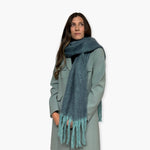 Humble Hilo Woven Chunky Scarf Cocoon Fringe