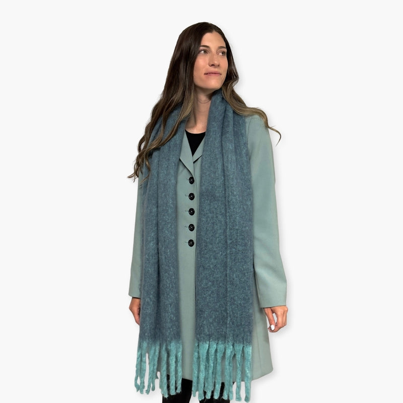 Humble Hilo Woven Chunky Scarf Cocoon Fringe